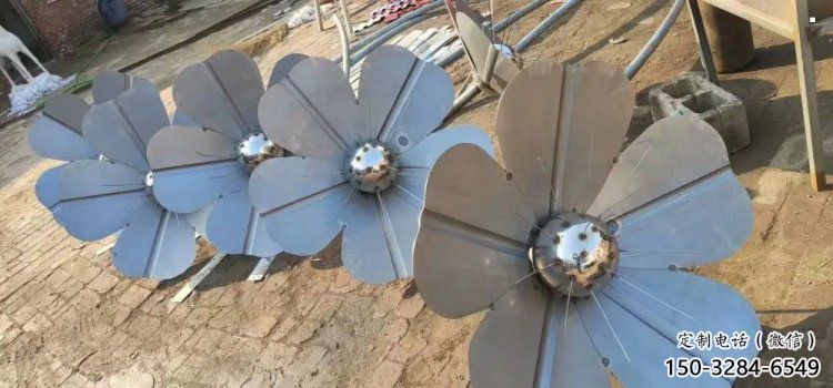 杏花雕塑供應，鏡面雕塑，不銹鋼杏花雕塑制造廠家