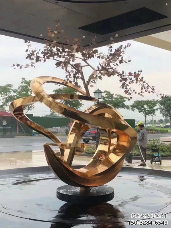 櫻花雕塑生產(chǎn)，街頭藝術(shù)，不銹鋼櫻花雕塑廠