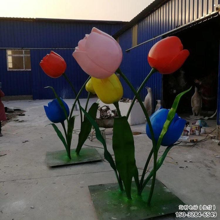 郁金香雕塑精選，景觀概念，不銹鋼郁金香雕塑制作