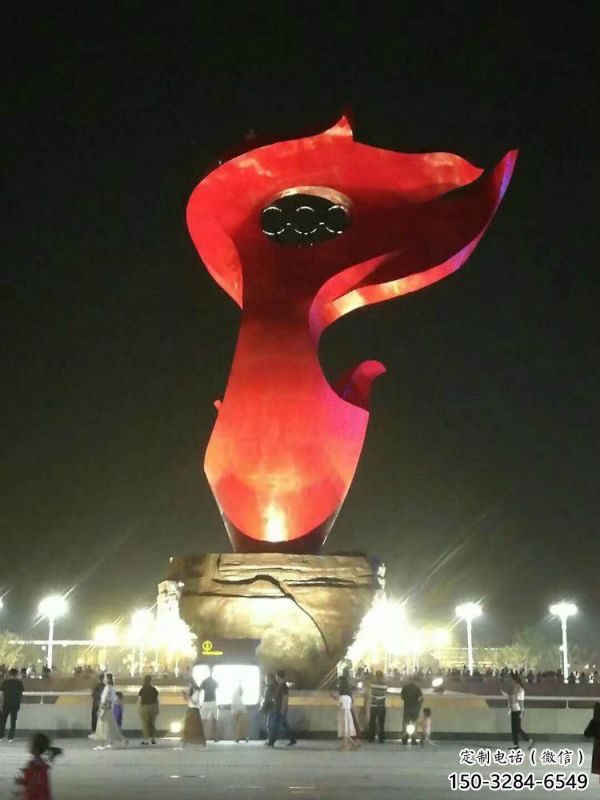 火炬雕塑承接，鍛造工藝，不銹鋼火炬雕塑訂做