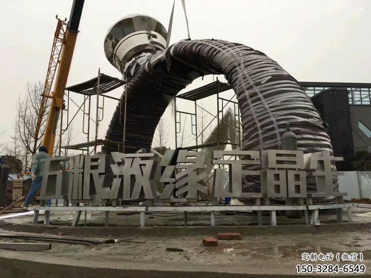 戒指環(huán)雕塑供應，花園小品，廣場戒指環(huán)雕塑展品