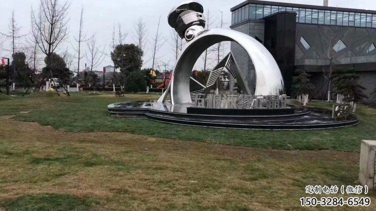 鏡面指環(huán)雕塑