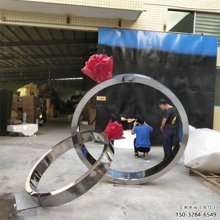 鉆戒雕塑通用，花園小品，廣場(chǎng)景觀鉆戒雕塑優(yōu)價(jià)