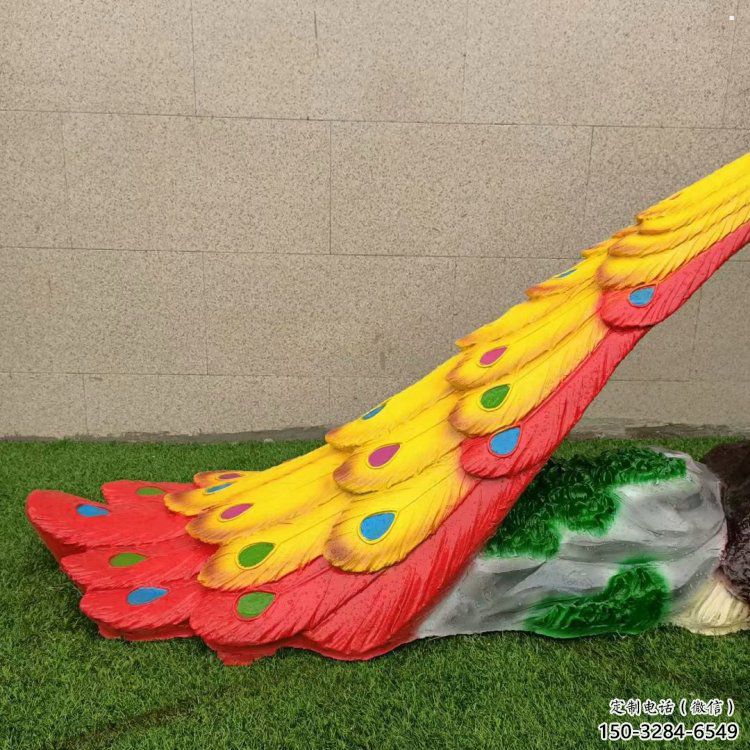 園林孔雀雕塑承接，公園雕塑，仿真孔雀雕塑定制