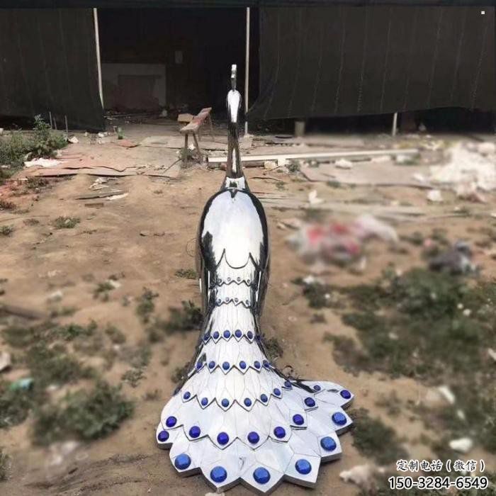 孔雀雕塑供求，美陳雕塑，標志不銹鋼孔雀雕塑制造
