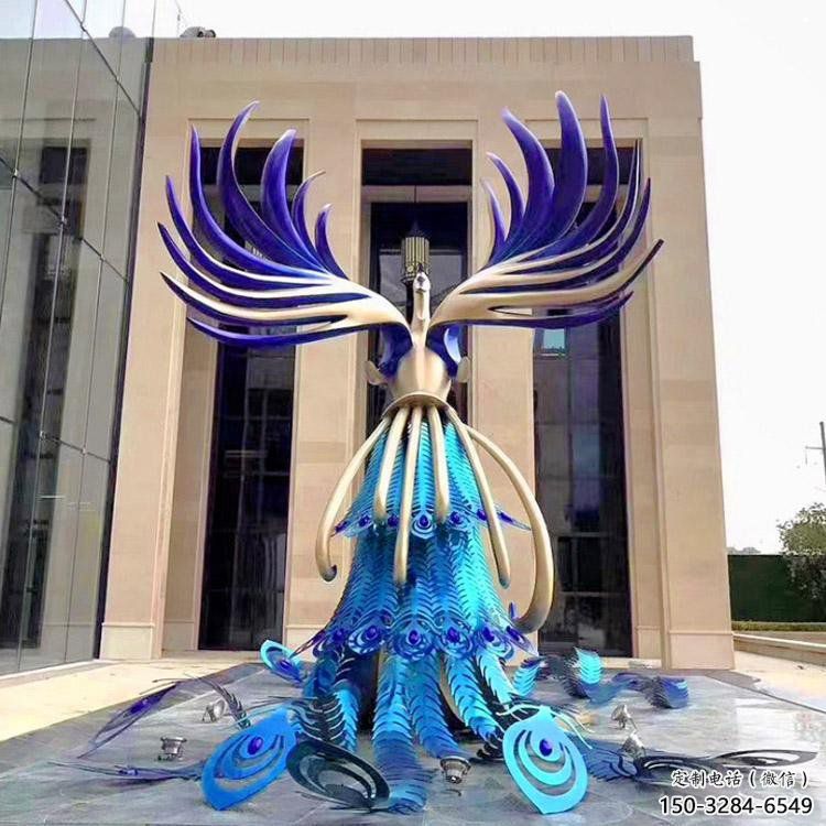孔雀雕塑制造商，景觀雕塑，不銹鋼孔雀雕塑訂做廠家