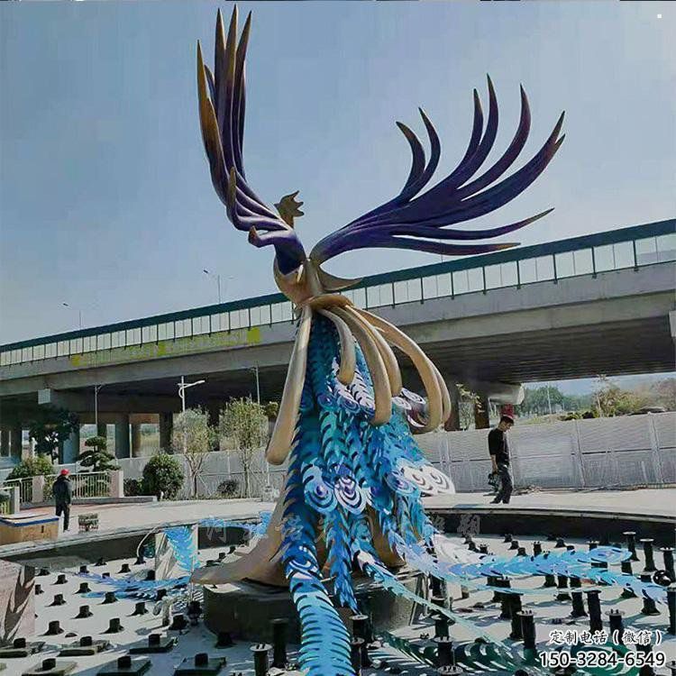 孔雀雕塑展品，公園小品，不銹鋼孔雀雕塑造型生產(chǎn)商