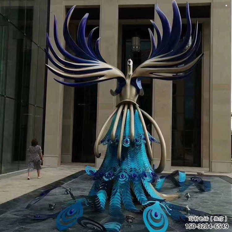 孔雀雕塑專供廠家，景觀雕塑，不銹鋼孔雀雕塑供應(yīng)