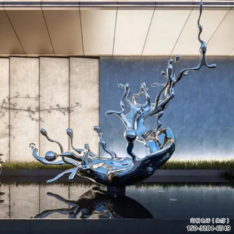 海浪雕塑底座優(yōu)選，室外雕塑，不銹鋼海浪紋雕塑優(yōu)選