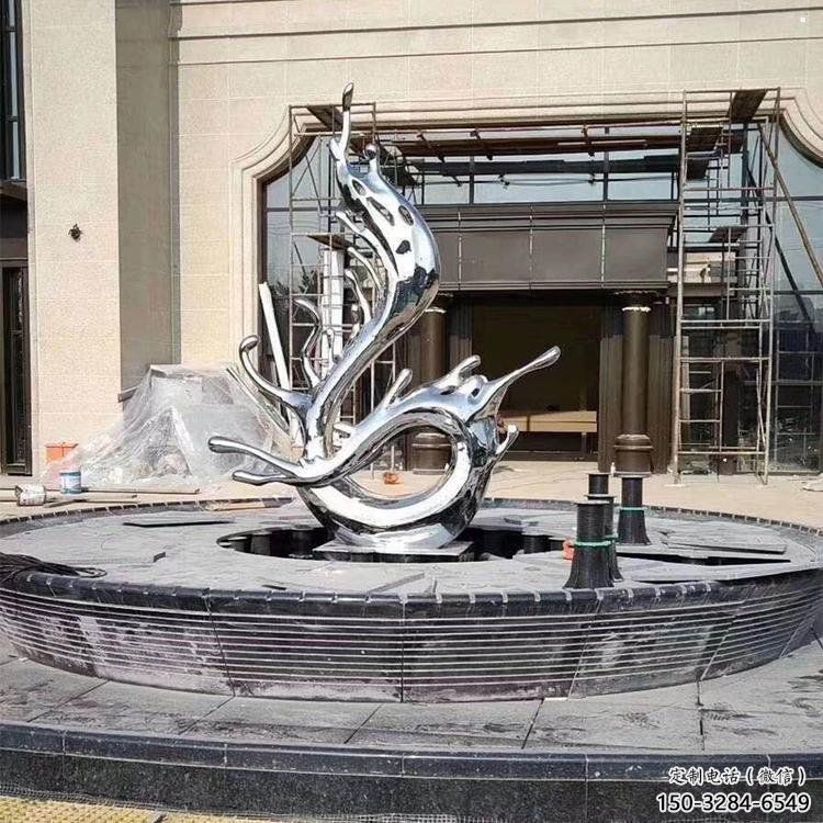 酒店浪花雕塑