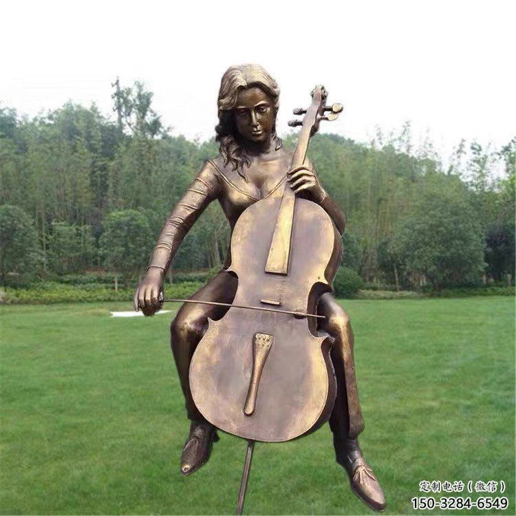 彈古箏雕塑供求，景區(qū)案例，民俗人物雕塑精選