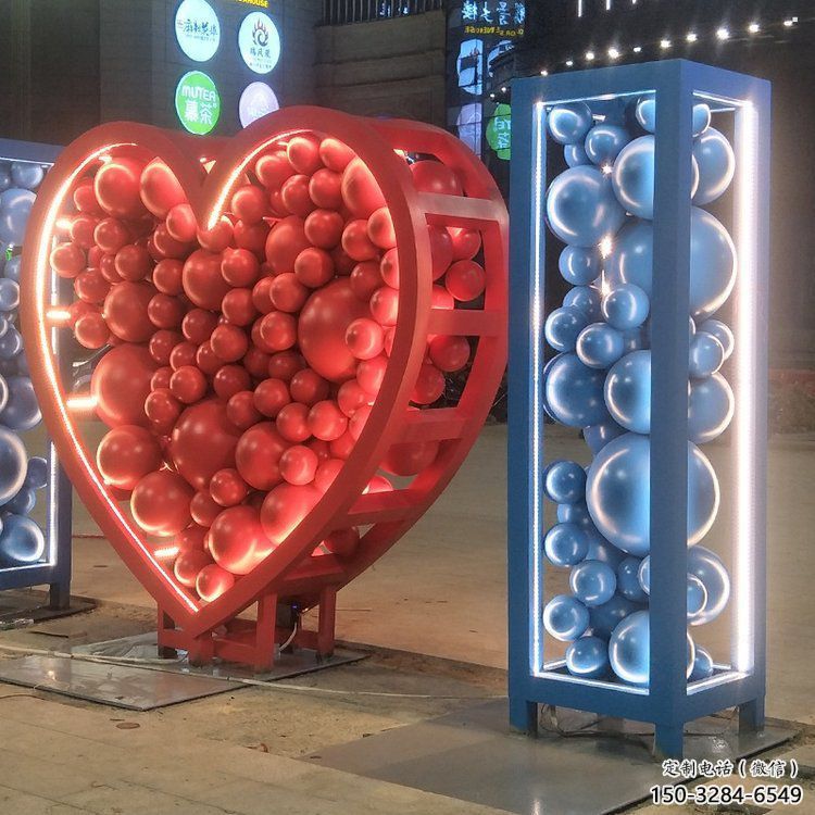 房地產(chǎn)Love雕塑精品，標(biāo)識(shí)雕塑，不銹鋼Love雕塑廠家供給