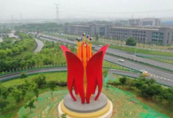 梧桐花雕塑專供，廣場(chǎng)雕塑，不銹鋼梧桐花雕塑標(biāo)準(zhǔn)