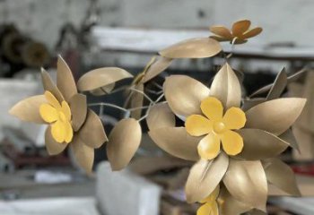 櫻花雕塑制造商，小區(qū)擺件，不銹鋼櫻花雕塑制造商