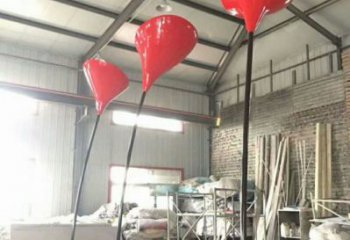 郁金香雕塑常用，景觀擺件，不銹鋼郁金香雕塑廠家