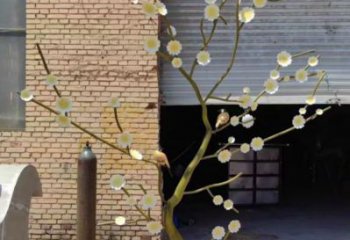 紫丁香雕塑定做，公園小品，不銹鋼紫丁香雕塑廠家精選