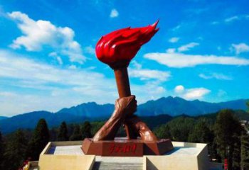 部隊(duì)火炬雕塑