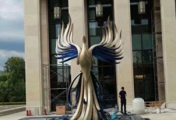 地產(chǎn)孔雀雕塑生產(chǎn)，城市裝飾，景觀不銹鋼孔雀雕塑選定