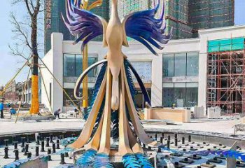 景觀孔雀雕塑預(yù)定，白鋼構(gòu)件，不銹鋼孔雀雕塑選定