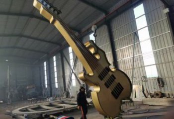 大提琴雕塑定做，小區(qū)擺件，不銹鋼大提琴雕塑制作
