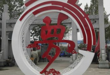 金屬夢字雕塑制作，城市裝飾，不銹鋼夢字雕塑標(biāo)準(zhǔn)