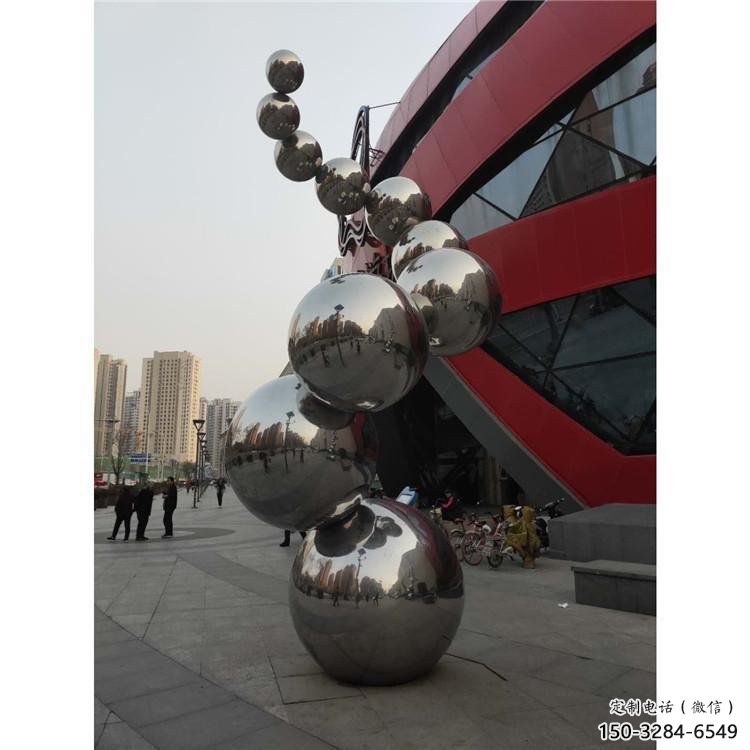 分子球雕塑訂做，景觀雕塑，不銹鋼分子球雕塑提供
