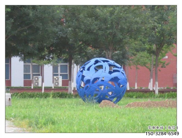 花紋球雕塑選用，酒店擺件，不銹鋼花紋球雕塑工廠