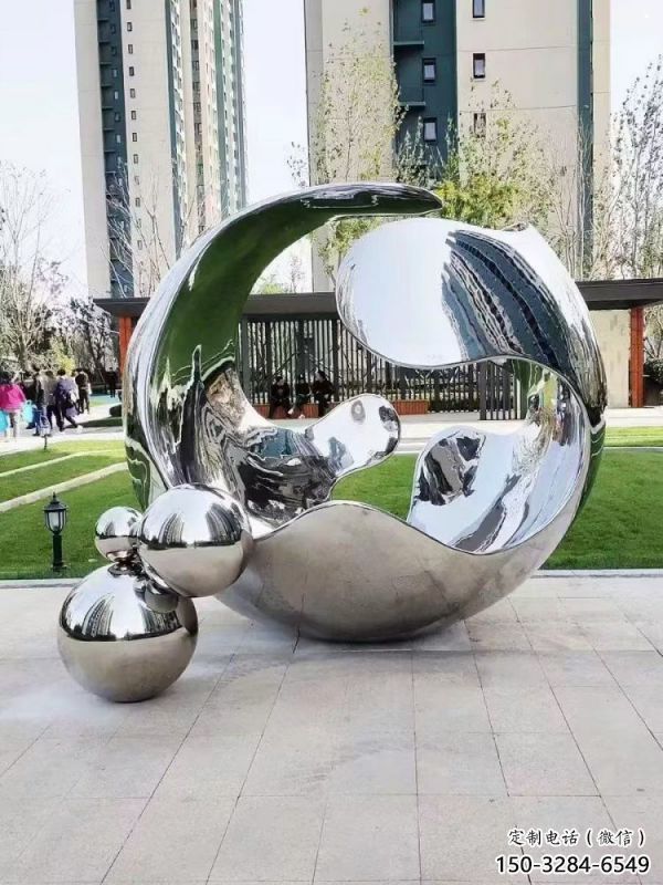 景觀球雕塑訂做，戶外雕塑，不銹鋼景觀球雕塑生產(chǎn)商