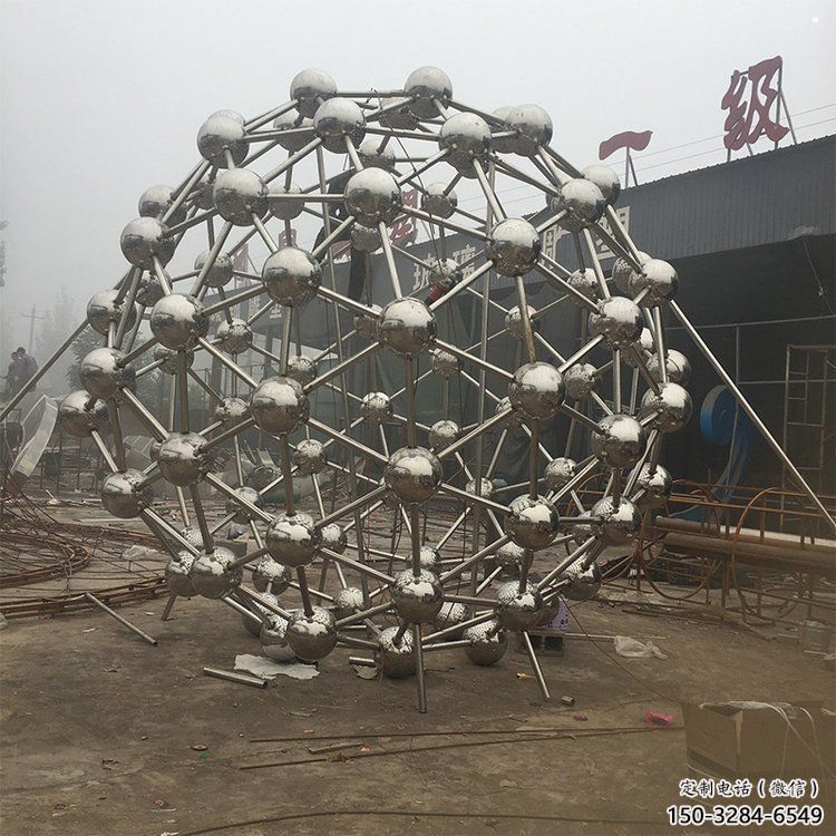 星球雕塑生產(chǎn)商，小區(qū)雕塑，不銹鋼星球雕塑展品
