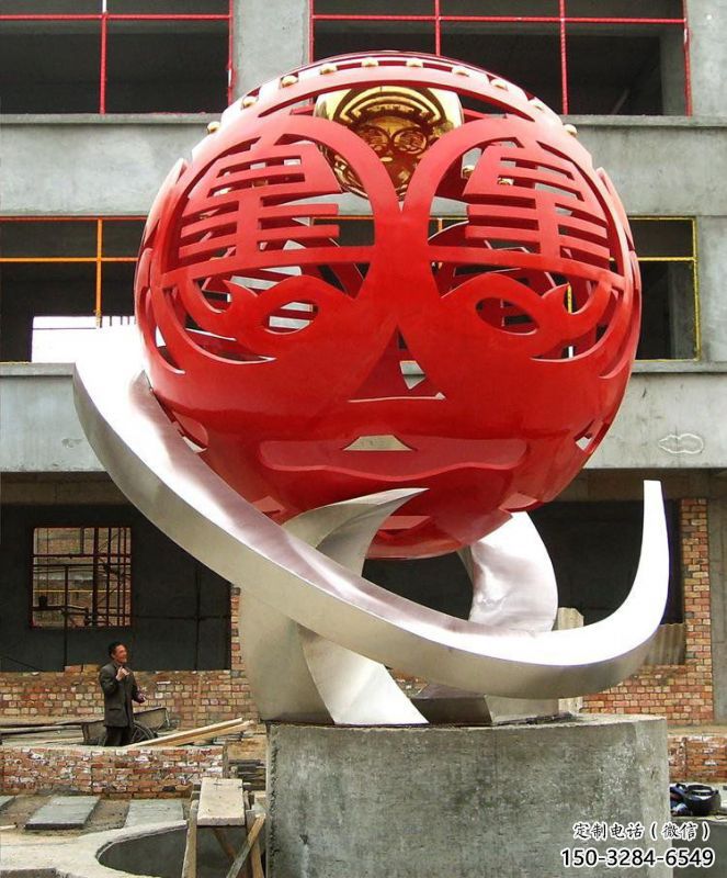 繡球雕塑承接，廣場(chǎng)系列，烤漆繡球雕塑標(biāo)準(zhǔn)