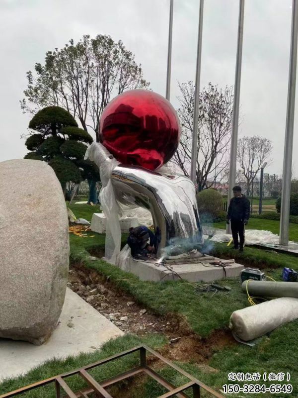 圓球雕塑服務(wù)商，街景小品，環(huán)境烤漆圓球雕塑訂做