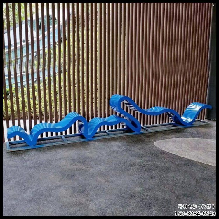 幾何藝術(shù)坐凳雕塑生產(chǎn)制作，抽象原理設(shè)計(jì)