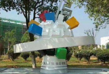 棱面球雕塑指用，景觀概念，景觀鏤空棱面球雕塑制作