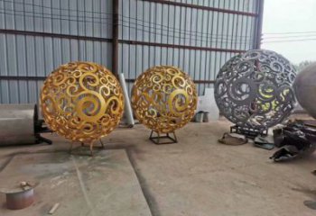 燈光球雕塑制造，廣場雕塑，制造不銹鋼燈光球雕塑廠家
