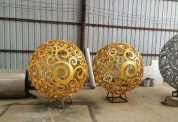 燈光球雕塑制作，美陳雕塑，不銹鋼燈光球雕塑優(yōu)選