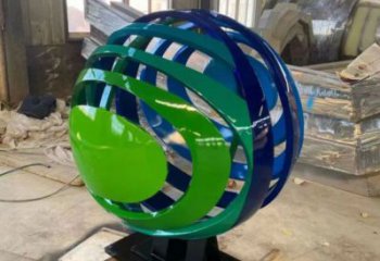 景觀球雕塑點(diǎn)擊，景觀雕塑，不銹鋼景觀球雕塑制作