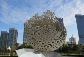 景觀球形雕塑供需，廣場(chǎng)雕塑，廣場(chǎng)鏤空球形雕塑選用