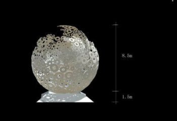 彩繪球形雕塑生產(chǎn)，景區(qū)案例，鏤空球形雕塑優(yōu)選