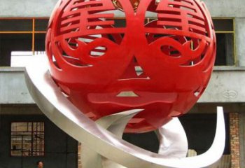 繡球雕塑承接，廣場(chǎng)系列，烤漆繡球雕塑標(biāo)準(zhǔn)