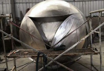 繡球雕塑點(diǎn)擊，地標(biāo)擺件，不銹鋼繡球雕塑精選