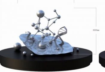 原子球雕塑廠家，街景小品，不銹鋼原子球雕塑優(yōu)價