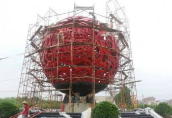 圓球雕塑精選，景區(qū)雕塑，景觀烤漆圓球雕塑廠家