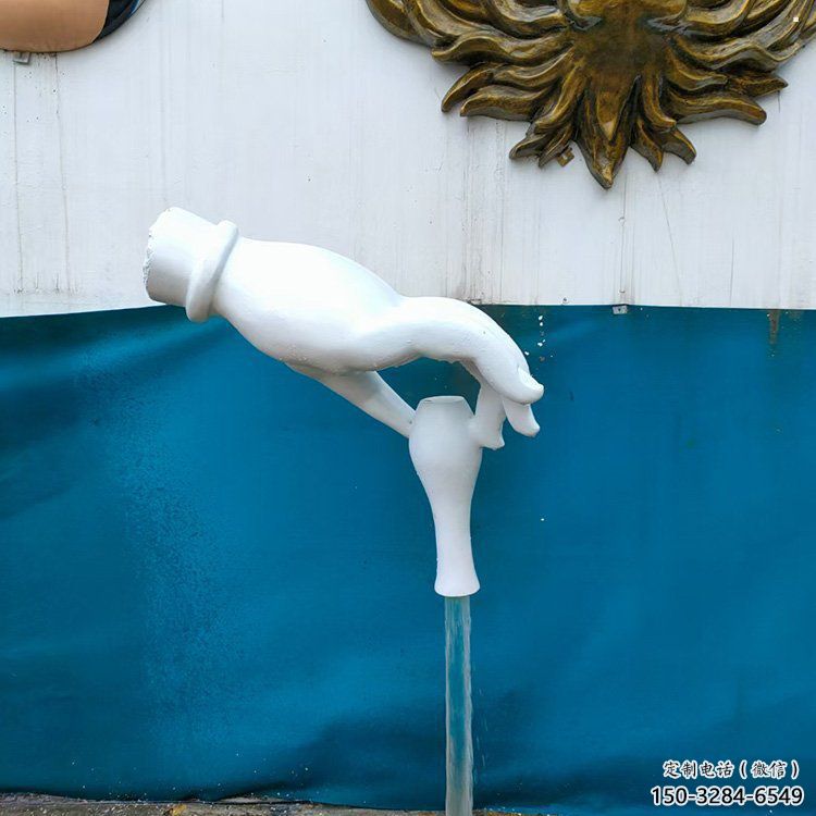 手雕塑服務(wù)商，公園小品，地產(chǎn)手捏瓶子雕塑廠家