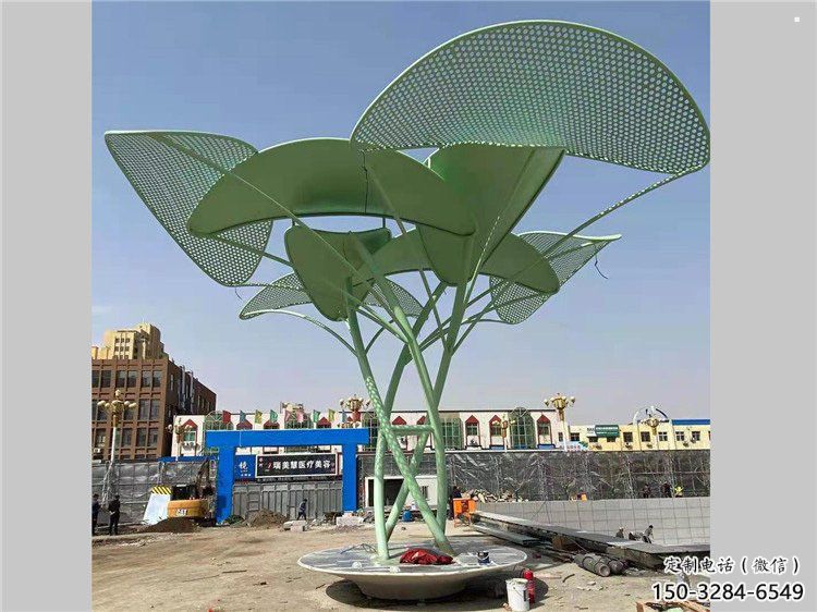 鏤空樹雕塑制造商，城市雕塑，烤漆鏤空樹雕塑定制