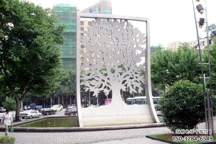 鏤空樹雕塑常用，景觀概念，鏤空剪紙樹雕塑生產(chǎn)廠家