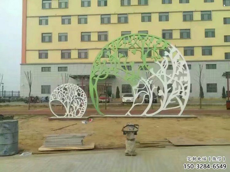 鏤空樹(shù)雕塑預(yù)定，城區(qū)小品，鏤空剪紙樹(shù)雕塑制造商