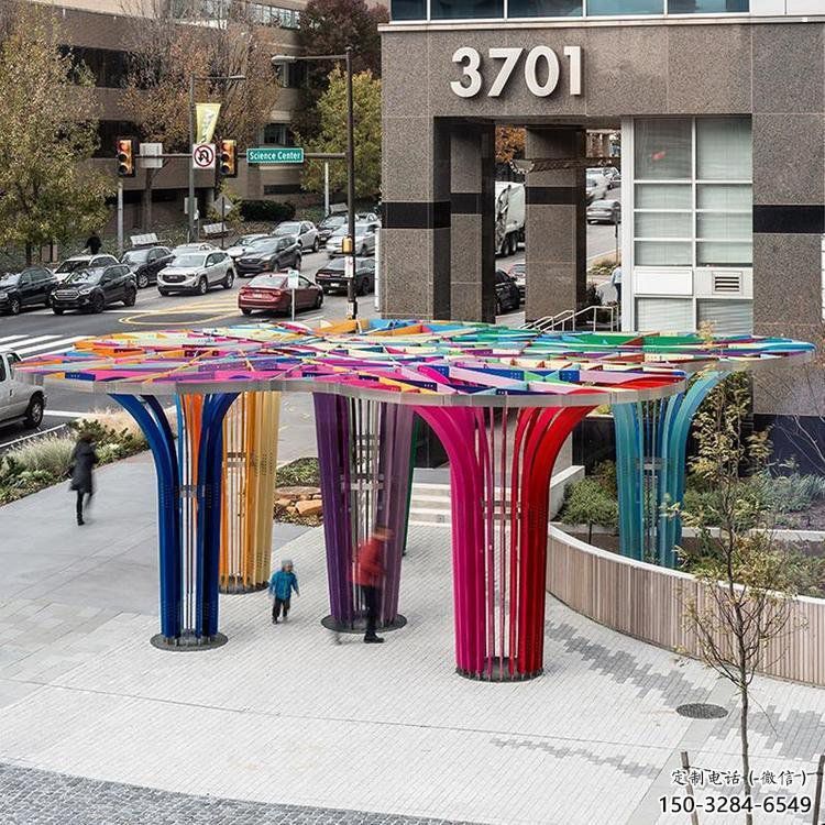 燈光樹雕塑選定，園林裝飾，大型燈光蘑菇樹雕塑公司