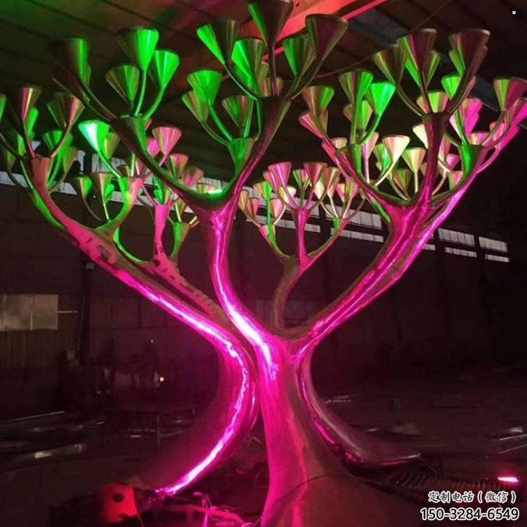 戶外燈光樹雕塑通用，陸地擺件，燈光蘑菇樹雕塑優(yōu)選