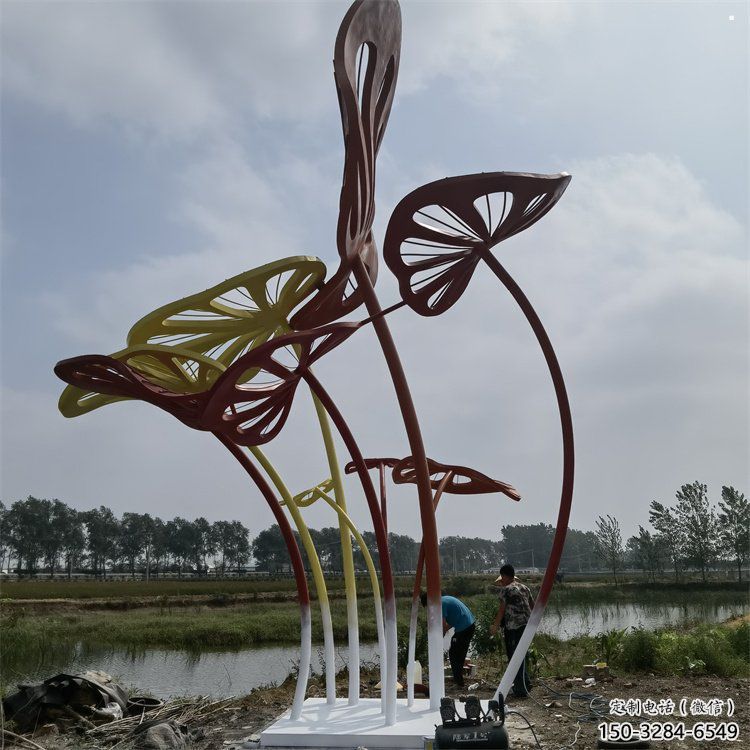 芭蕉葉雕塑常用，景觀概念，不銹鋼芭蕉葉雕塑生產(chǎn)