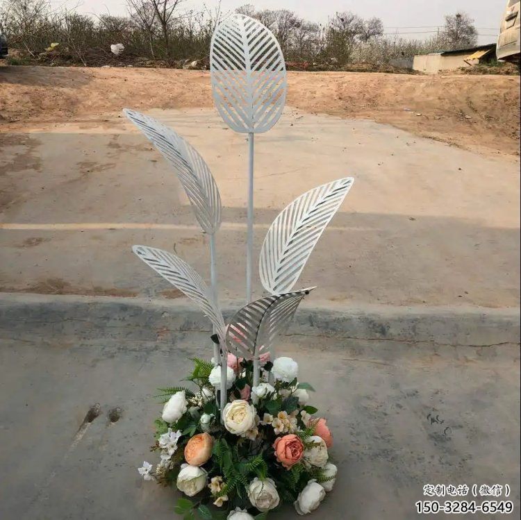 芭蕉葉雕塑供求，美陳雕塑，不銹鋼芭蕉葉雕塑制造